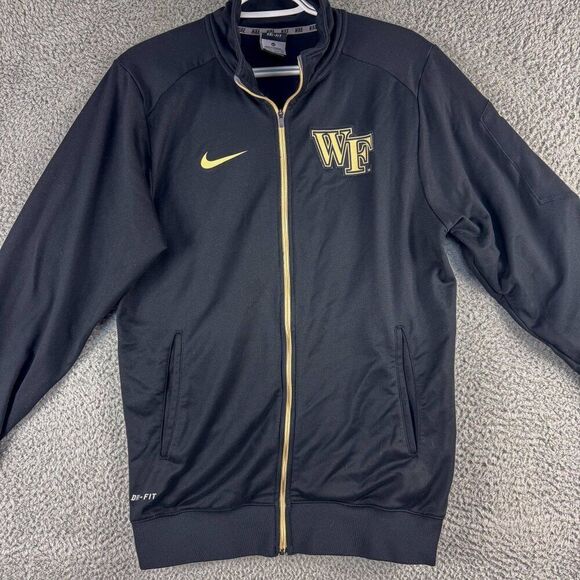 Nike Wake Forest Demon Deacons Jacket‎ Mens XS Black Gold Athletic Outdoor Gym - Picture 1 of 16
